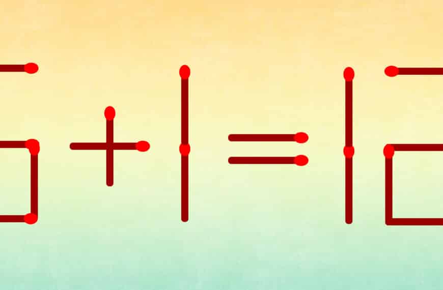 Math Challenge: Mål din IQ ved å flytte 1 fyrstikk på mindre enn 20 sekunder!